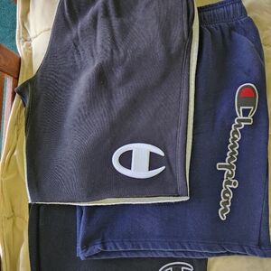 Champion Mens Navy and Black Shorts